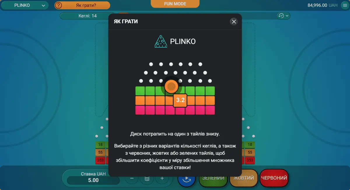 Як грати в Плінко Правила гри в Plinko